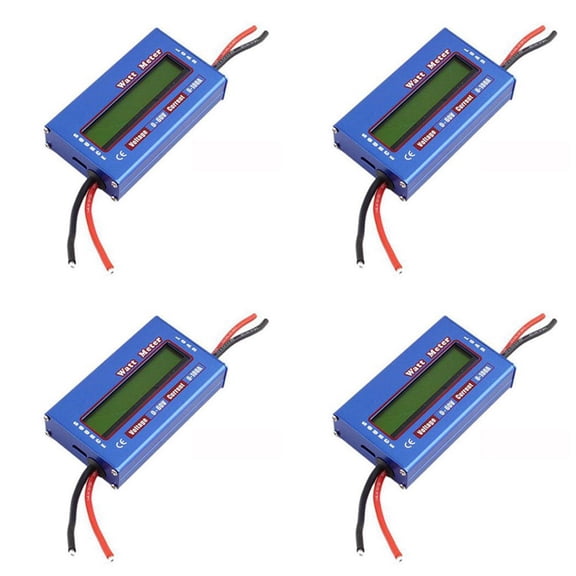 4X Digital Wattmeter Watt Meter Power Meter DC 60V 100A Balance Voltage Battery Checker