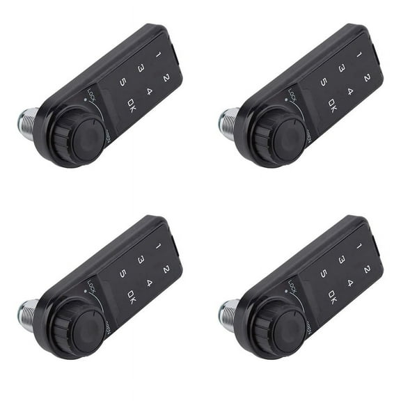 4X Door Access Digital Electronic Security Cabinet Coded Locker Contact Keypad Password Key Access Lock-A