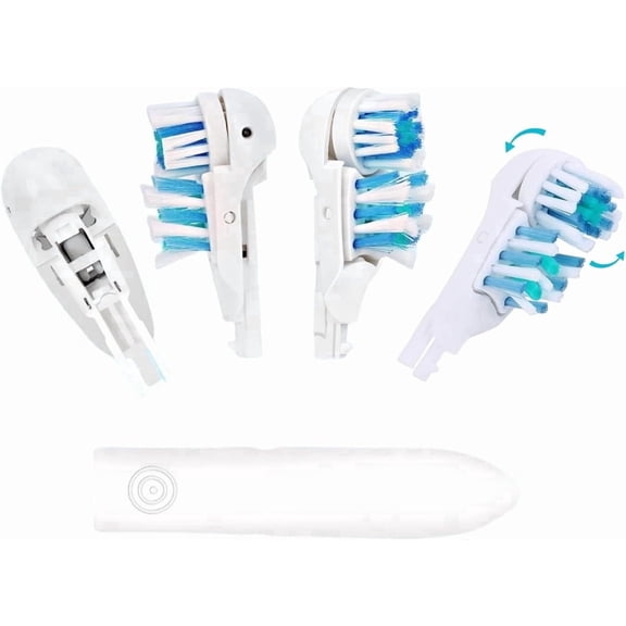 4X Dual Replacement Toothbrush Electric Brush Heads Fit For Oral-B 3733 4732 4734