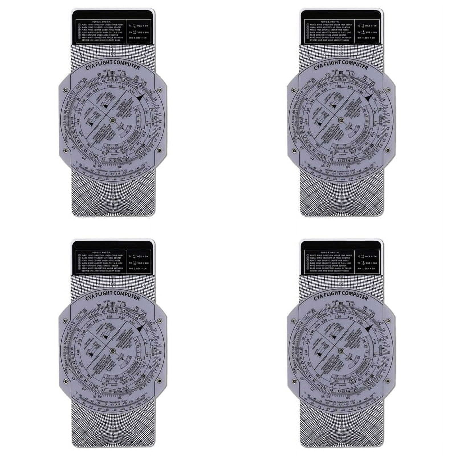 4X E6B Flight Computer Aviation Plotter Circular Slide Rule Used in ...