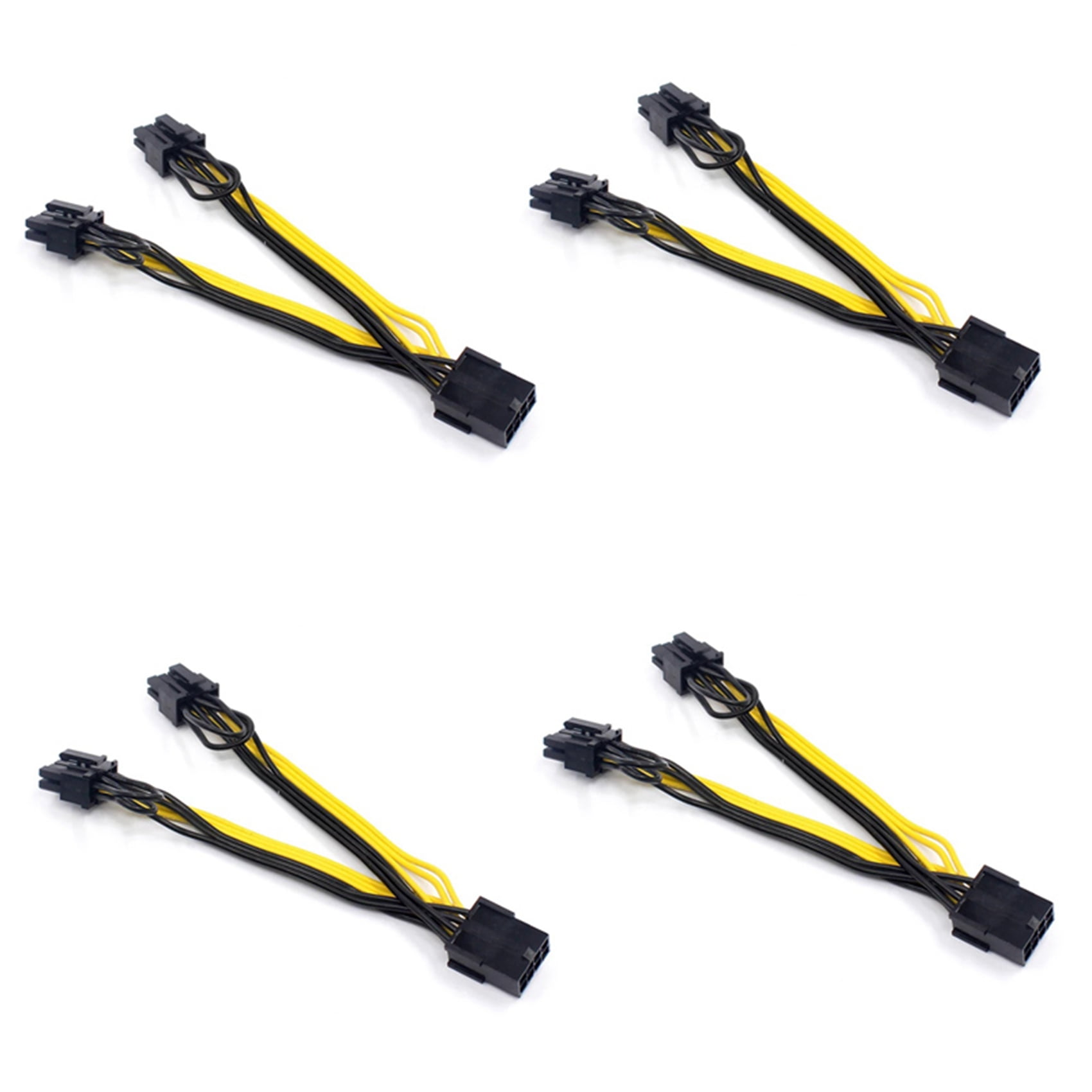 CableHero PCIe Y-Splitter - 1x 6-Pin To Dual 8-Pin (6+2) Power Adapter For Gaming Graphics Cards