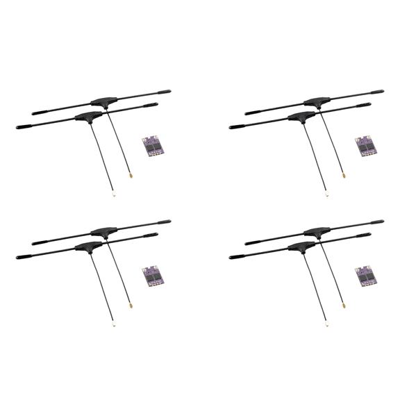 4X ES900 DUAL RX ELRS Diversity Receiver 915MHz Built-in TCXO for RC Airplane FPV Long Range Drones DIY Parts,4 x Diversity Receiver Kit,Purple