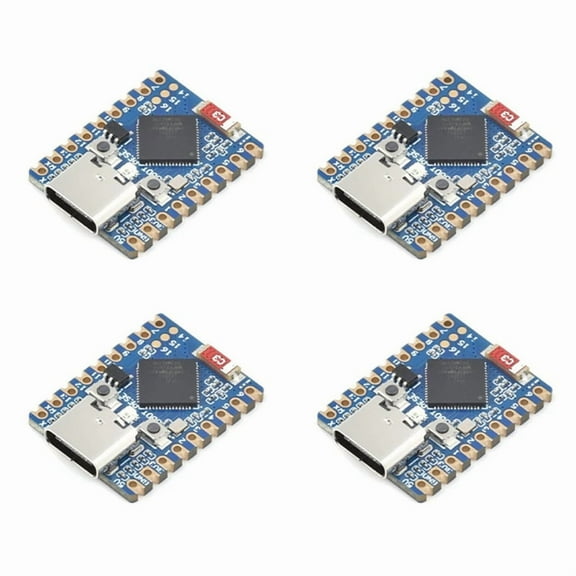 4X ESP32 S3 Zero Wi-Fi BT 5.0 Mini Development Board Simplified Prototyping for Embedded Projects 896C(Without Soldered),4 x Mini Development Board,Blue