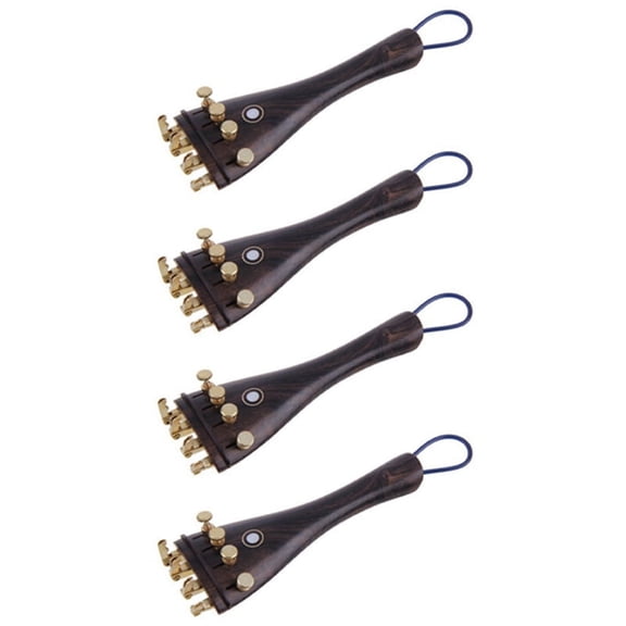 4X Ebony 4/4 Violin Fiddle Tailpiece