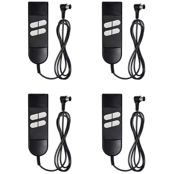 4X Electric Sofa Remote Replacement, 5 Pin 4 Button Power Recliner Remote Replacement for OKIN LIMOSS Pride Berkline