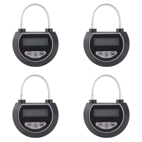 4X Electronic Time Lock-Black