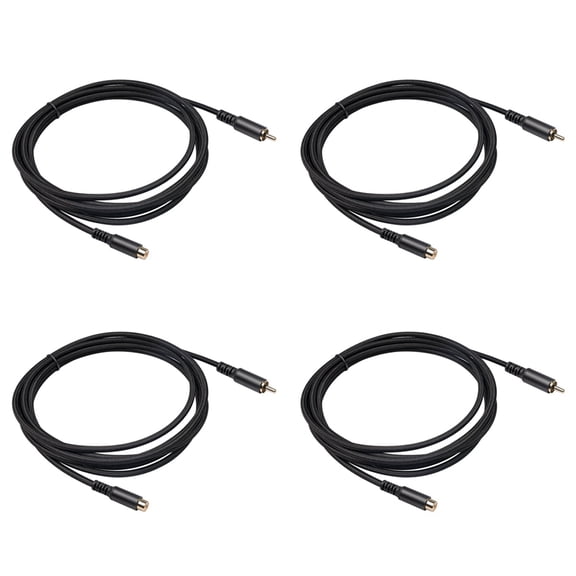 4X Extension Cable Audio Video Cable Male to Female Cord for Speaker, Subwoofer, Camera, HDTV, 1.8M
