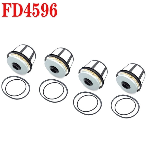 4X FD-4596 Fuel Filter Element for Ford F250 F350 F450 F550 7.3L Powerstroke V8