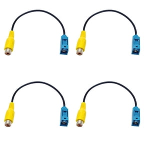 4X Fakra Reversing AV-IN Camera Video Connection Cable Parking Adapter - Fakra to Video Cable Adapter