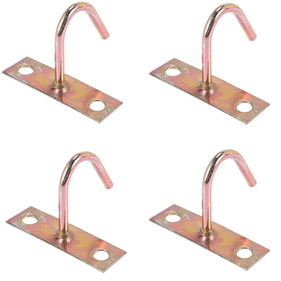 4X Fan Fixture Metal J Shaped Ceiling Mount Hook Hanger 80mm Height