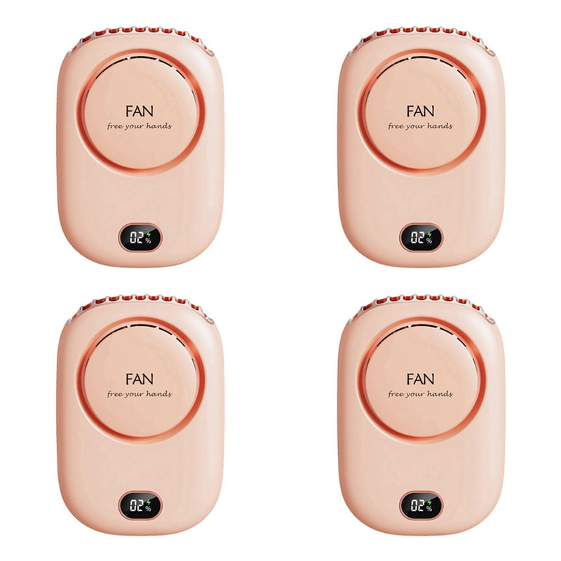 4X Fan Mini USB Cooler Rechargeable Ventilador Travel Handheld Portable Silent Small Electric Cooling Fans Pink