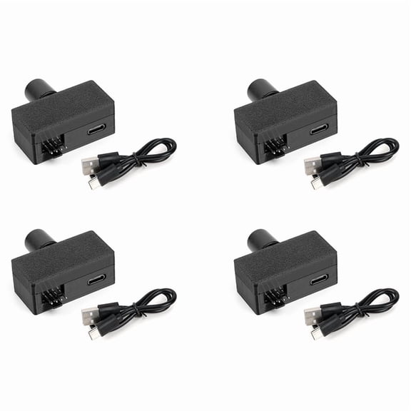 4X Fan Speed Controller 4Pin PWM Fan Governor TYPE-C Power Supply DIY Watercooling Cooler High Power PWM Fan Governor,4 x PWM Speed Controller 4 x USB to TYPE-C power supply cable,Black
