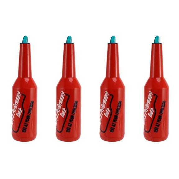 4X Flair Bartender Bartending Practice Bar Pub Bottle Wine Cocktail Shaker - Red