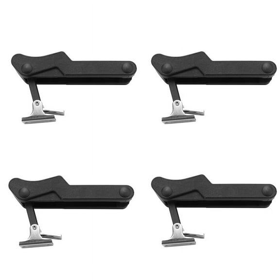 4X Flexible Door Draw Latch Lock 3.8 Inch Replacement Soft Rubber Black Over-Center C7-10