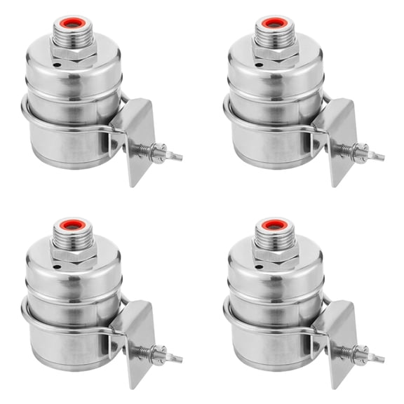 4X Float Valve Fully Automatic 1/2 Inch Filling Valve Mini Water Level Control Float Valve for Water Tanks (Narrow Side)