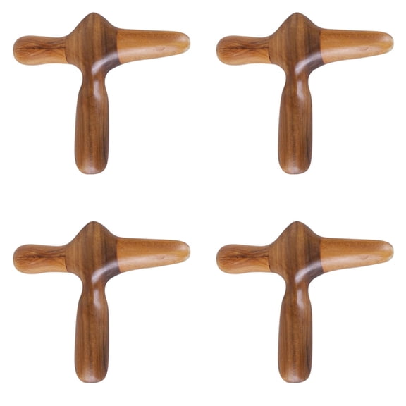 4X Foot Massage Wooden Stick Tool on Hand, Foot and Face Full Body Massage Tool Wooden Stick Relaxing Massage Tool