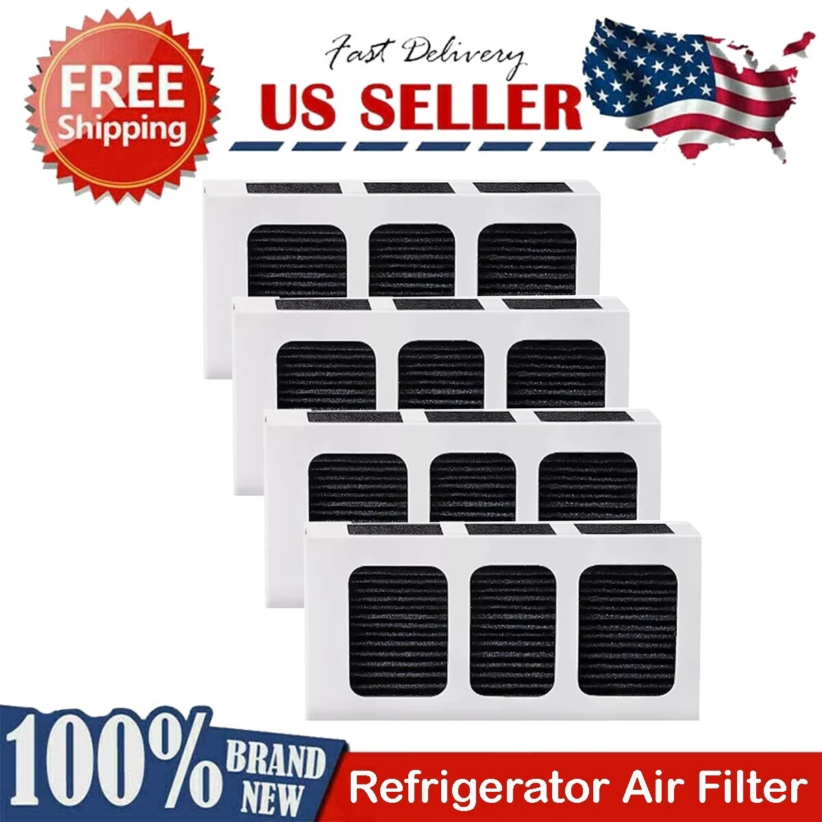 4X Fridge Paultra 2 Air Filter For Frigidaire Electrolux Lghb2869Tf3 Lghd2369Td0