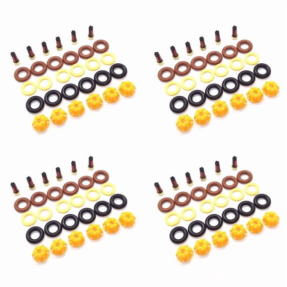4X Fuel Injector Repair Kit 0280150440 13641703819 for - E60 E39 520I 523I Car Replacement AY-RK004,4 * Fuel Injector Repair Kit set,Photo Color