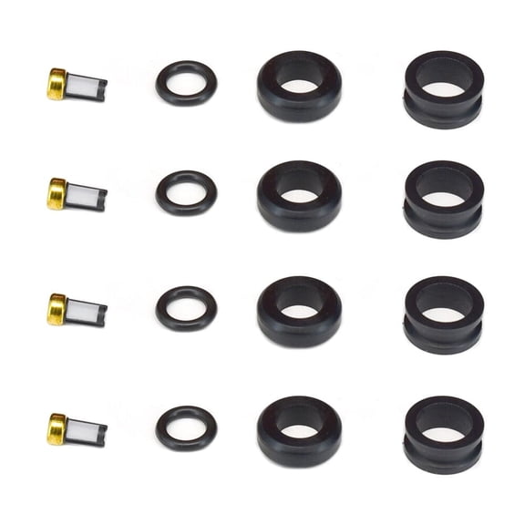 4X Fuel Injector Repair Service Kit INP-009 INP-018 Compatible with Mitsubishi Eclipse Eagle Talon 1990-1999 FJ204 FJ331
