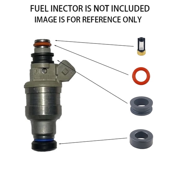 4X Fuel Injector Service Repair Kit FJ394 for Plymouth Laser Colt Mitsubishi Mirage 1989-1994