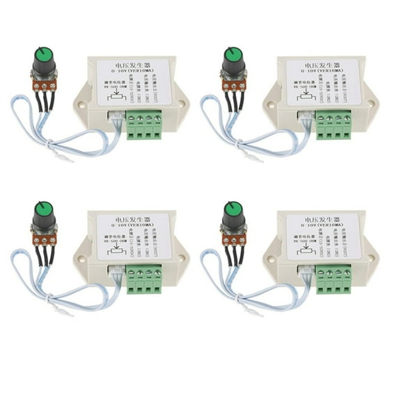 4X Generator Module 0-10V 10MA Adjustable Analog Voltage Signal Generator for PLC MCU Industrial Controller