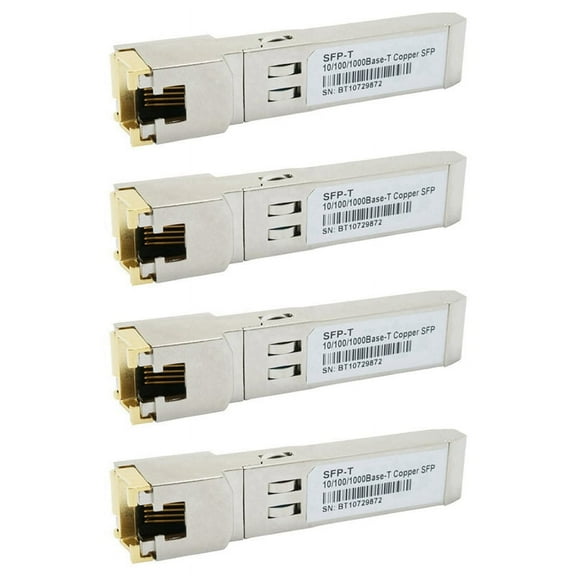 4X Gigabit RJ45 SFP Module 10/100/1000Mbps SFP Copper RJ45 SFP Transceiver Gigabit Ethernet Switch