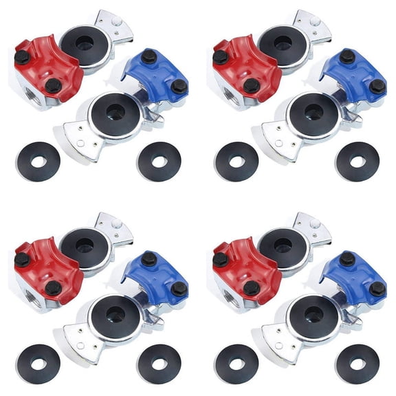 4X Gladhand Emergency & Service Brake Air Hose Coupling Connectors Glad Hands Parts for Semi Trucks Trailers RVs