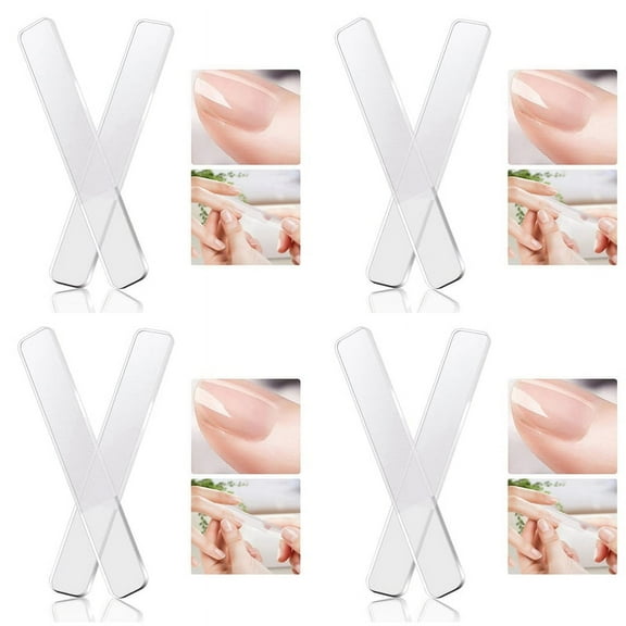 4X Glass Nail Shiner - Nano Glass Nail Files Crystal Nail Buffer Shine Polisher for Natural Fingernails Toenails