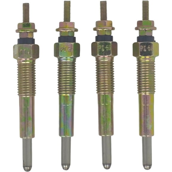 4X Glow Plug Compatible with Isuzu 4JG2 4JG2T ELF150 250 350 UCS69DWH 3.1DT Engine 8-94387-612-1 8-97044-037-1 8-97043-744-0 for Forklift Truck