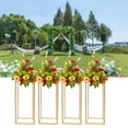 thumbnail image 1 of 4X Gold Metal Flower Stand Ballon Stand 60cm for Wedding Stage Decoration Plant Rack, 1 of 16