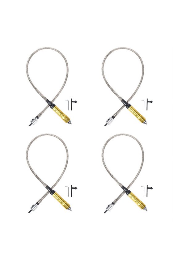 4X Grinder Tool Flexible Flex Shaft Fits + 0.3-6.5mm Handpiece for Style Electric Drill Tool
