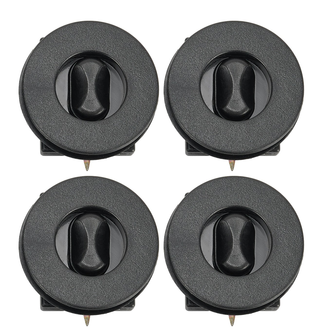 4 Pack Car Mat Clips, Black Plastic Grips, Universal Fit For Floor Carpet Holders, Vans & Boots