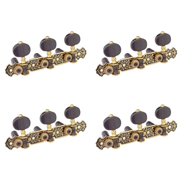 4X Guitar Machine Heads Classic Guitar String Tuning Pegs Key Gold 3L Tuners Keys Part Parts Accessories