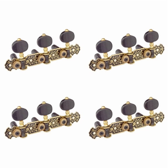 4X Guitar Machine Heads Classic Guitar String Tuning Pegs Key Gold 3L Tuners Keys Part Parts Accessories