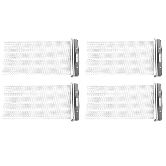 4X Half Design Steel Snare Wire Drum Spring for Children Snare Cajon Box Drums 30 Strand,4 x Snare Wire,Silver