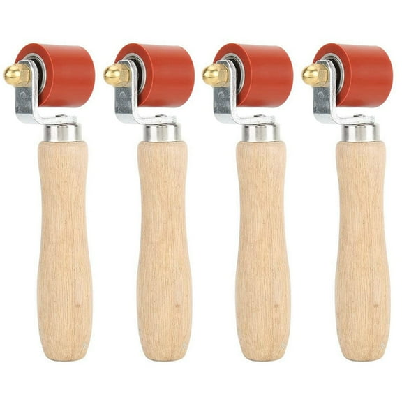 4X Hand Pressure Roller, 28mm Silicone Pressure Roller Rolle for PVC//EPDM Roofing Tools Flooring Tools Welding Tool