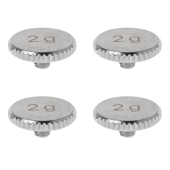 4X Headshell 2G Shell Weight Turntable Metal Electric Instrument Parts for SL1200 SL1210 MK2 3 5 M5G Stylus DJ,Silver