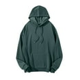 thumbnail image 1 of 4X Hoodies Men Big and Tall S-5XL Plus Size Mens Pullover Sweatshirts Long Sleeve Casual Solid Color Lightweight Hoodie Tops with Pocket, 1 of 7
