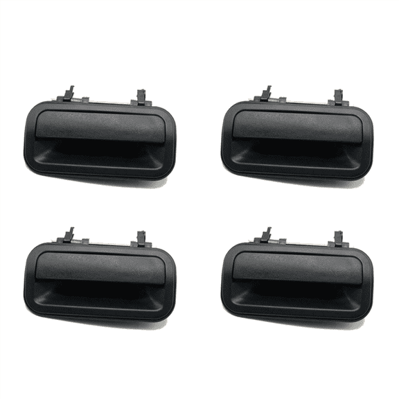4X IZ1520106 Car Black Exterior Rear Left Door Handles Replacement for Rodeo Pickup 1998 1999 2000 2001 2002 2003