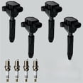 thumbnail image 1 of 4X Ignition Coil & 4X Iridium Spark Plug For Mercedes-Benz SLK230 C230 2.3 UF536, 1 of 7