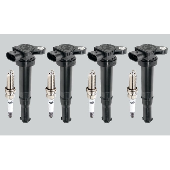 4X Ignition Coils + 4X Spark plugs For Mitsubishi Eclipse Lancer Mirage MD362913