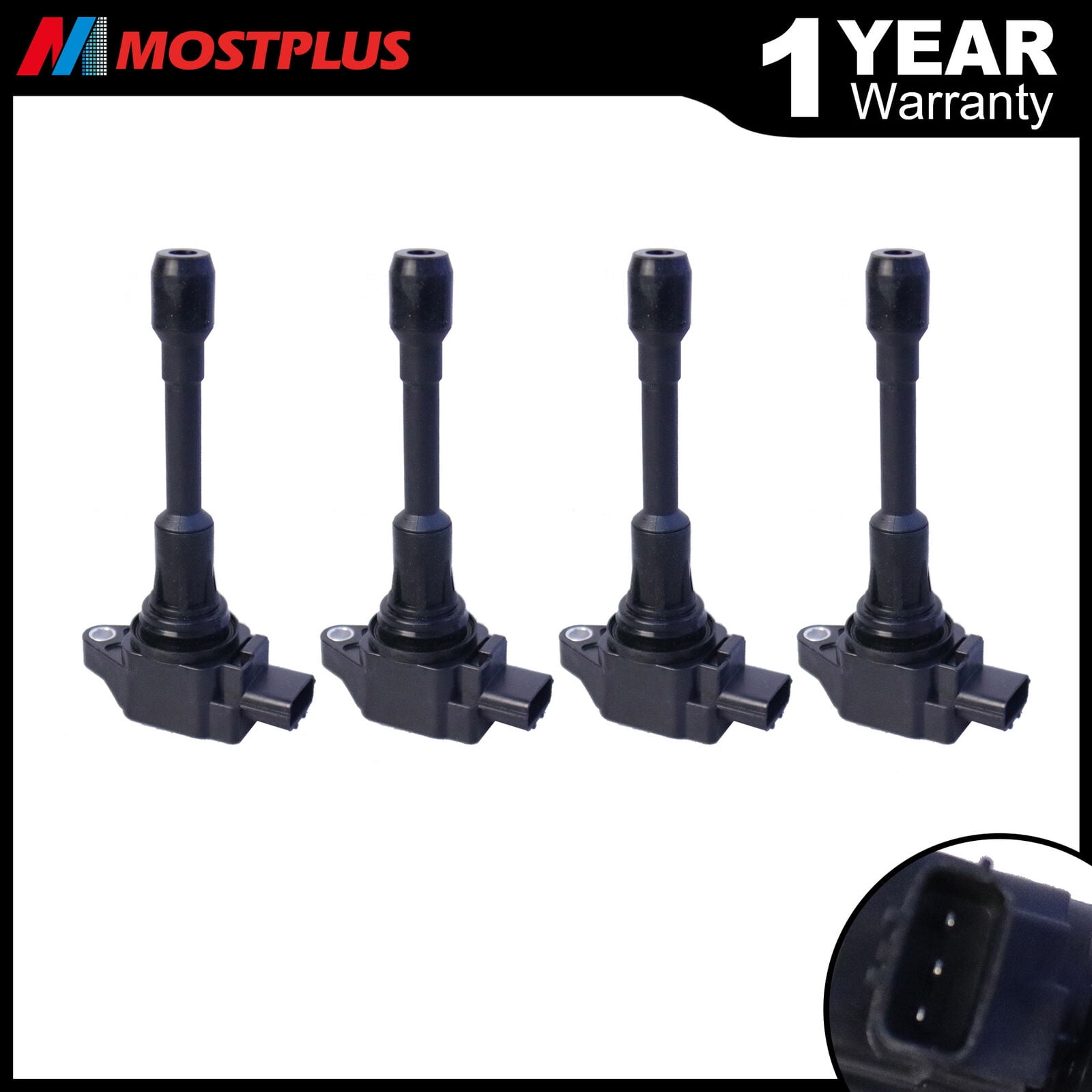 4X Ignition Coils For Nissan Altima Rogue Sentra Versa Infiniti FX50 M56 E1049 Fits select 2014