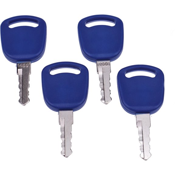 4X Ignition Keys 14601 82030143 for Ford Case IH New Holland Tractors 82030143