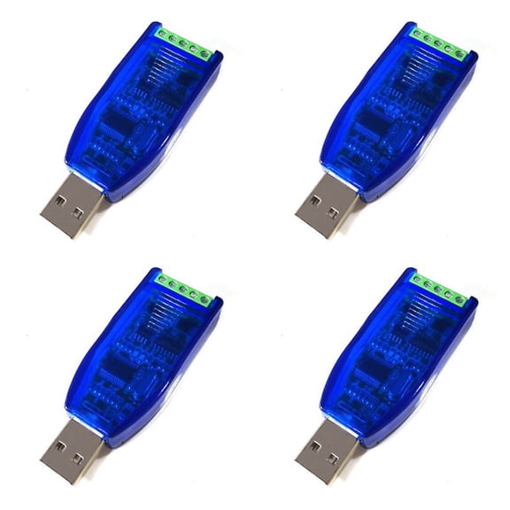 4X Industrial USB to RS485 RS232 Converter Upgrade Protection RS485 Converter Compatibility V2.0 Standard -485