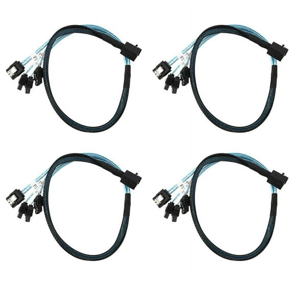 4X Internal Mini SAS to Cable, SFF-8643 to Forward Compatible with Controller Hard Drive (1.6Ft)