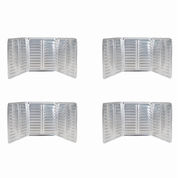 4X Kitchen Cooking Frying Oil Splash Screen Cover Anti Splatter Shield Guard Aluminium Foil Scald Proof Board,A