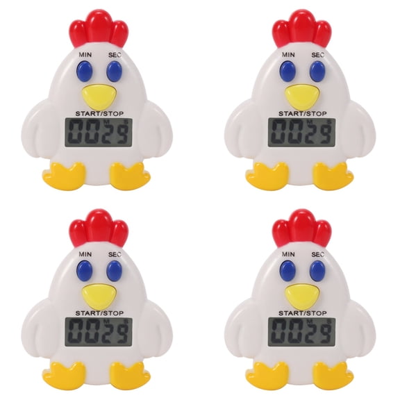 4X Kitchen LCD Digital 99 Minute 59 SEC Countdown Clip Hen Alarm Timer Tool