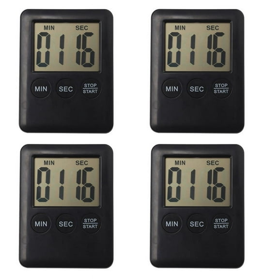 4X Kitchen Timer, Timer with Egg and Magnet