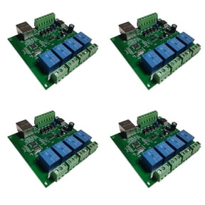 4X LAN Ethernet RJ45 IP WEB Remote Control Board with 4 Channels Relay UDP W5500 Networking Controller