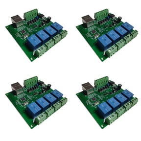 4X LAN Ethernet RJ45 IP WEB Remote Control Board with 4 Channels Relay UDP W5500 Networking Controller